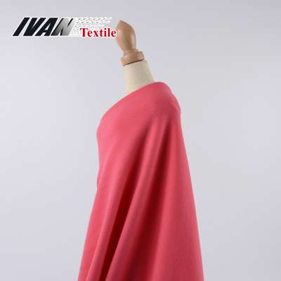 Wholesale polyester rayon fresh terry spandex plain dyed custom jersey fabric for dress