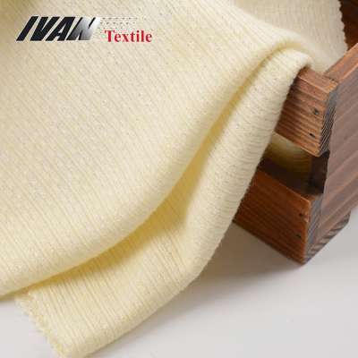 High quality knitted fleece drawn needle jacquard Rib rayon nylon blend fabric for dress